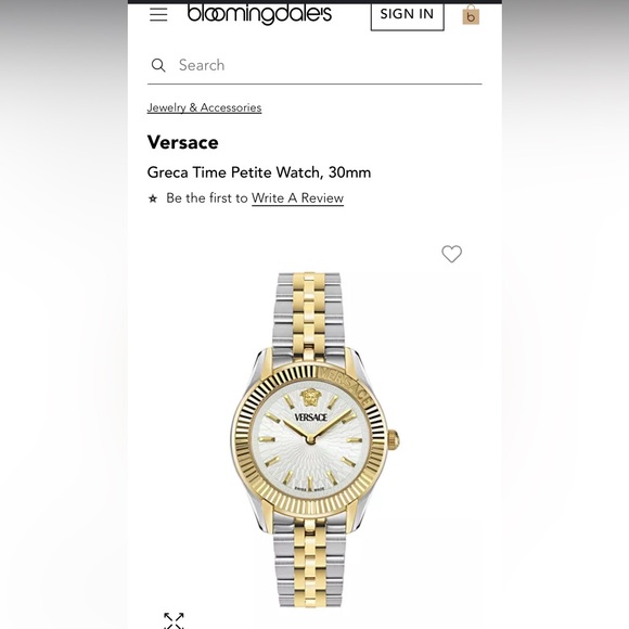 Versace Watch Greca time petite watch 30mm silver/gold main image 6